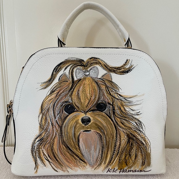 Satchels with Painting Yorkie